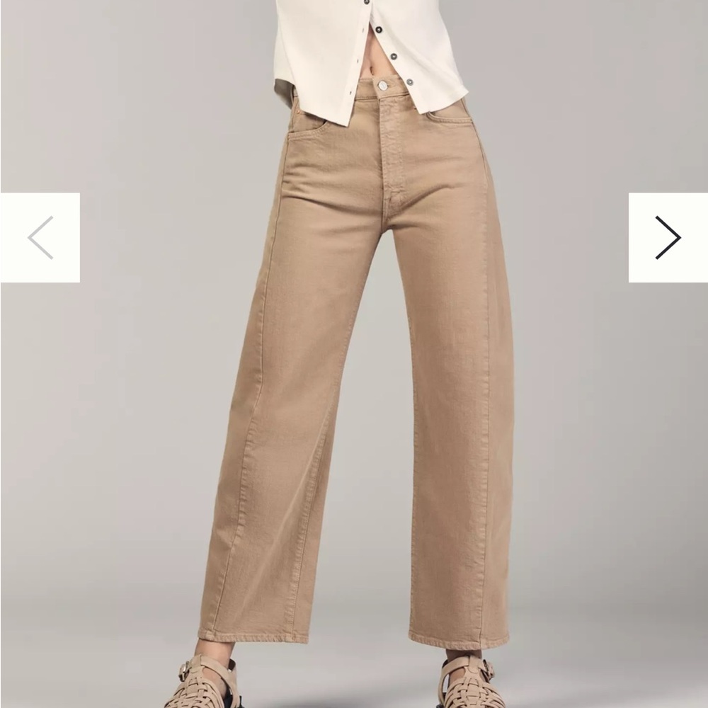MOTHER The Half-Pipe Flood Pants in Tan